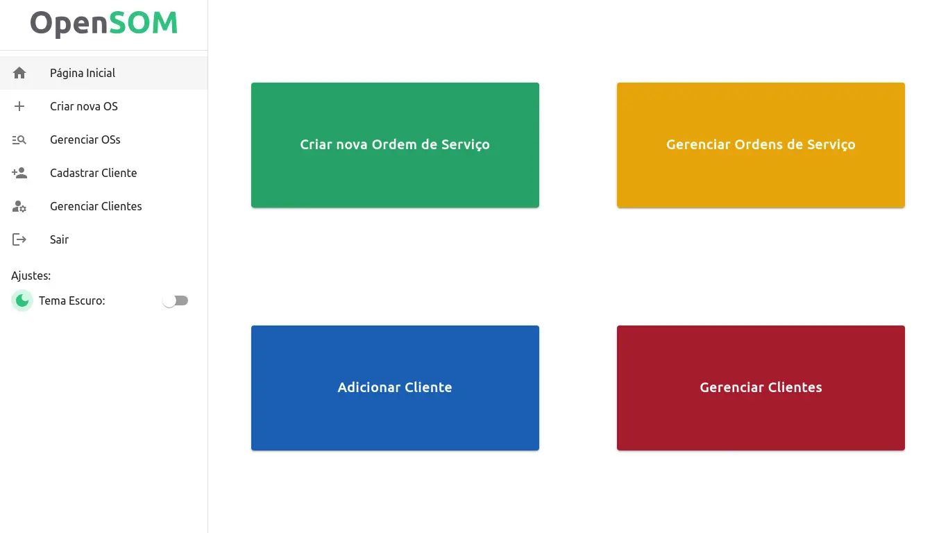 Screenshot the OpenSOM demo instance